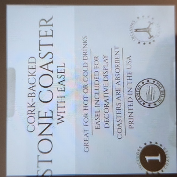 DOG -STONE COASTER with Easel and Nylon Collar - Picture 7 of 14